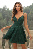 Sequin Spaghetti Strap Dress