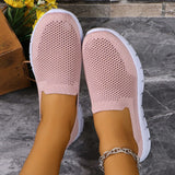 Breathable Mesh Round Toe Slip-Ons