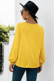 Round Neck Raglan Sleeve Sweatshirt