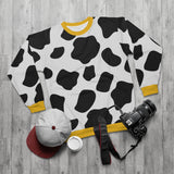 Black and White Moo Patch Sweatshirt