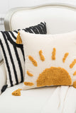 Sun Graphic Tassel Pillow Cover