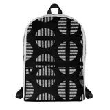 Black Geometric Shape Backpack