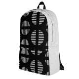 Black Geometric Shape Backpack