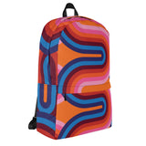 Colorful Wavy Stripes Backpack