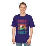 Purple Sunset Beach View Tee