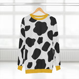 Black and White Moo Patch Sweatshirt