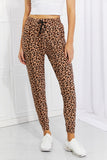 Leggings Depot Full Size Spotted Downtown Leopard Print Joggers