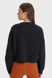 Textured Dropped Shoulder Sports Top