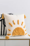 Sun Graphic Tassel Pillow Cover