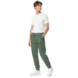 Green pigment-dyed sweatpants